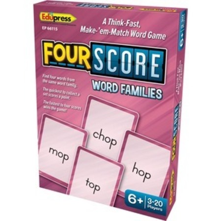 TEACHER CREATED RESOURCES Game, Card, Wrd Fam, 4Score TCREP66115
